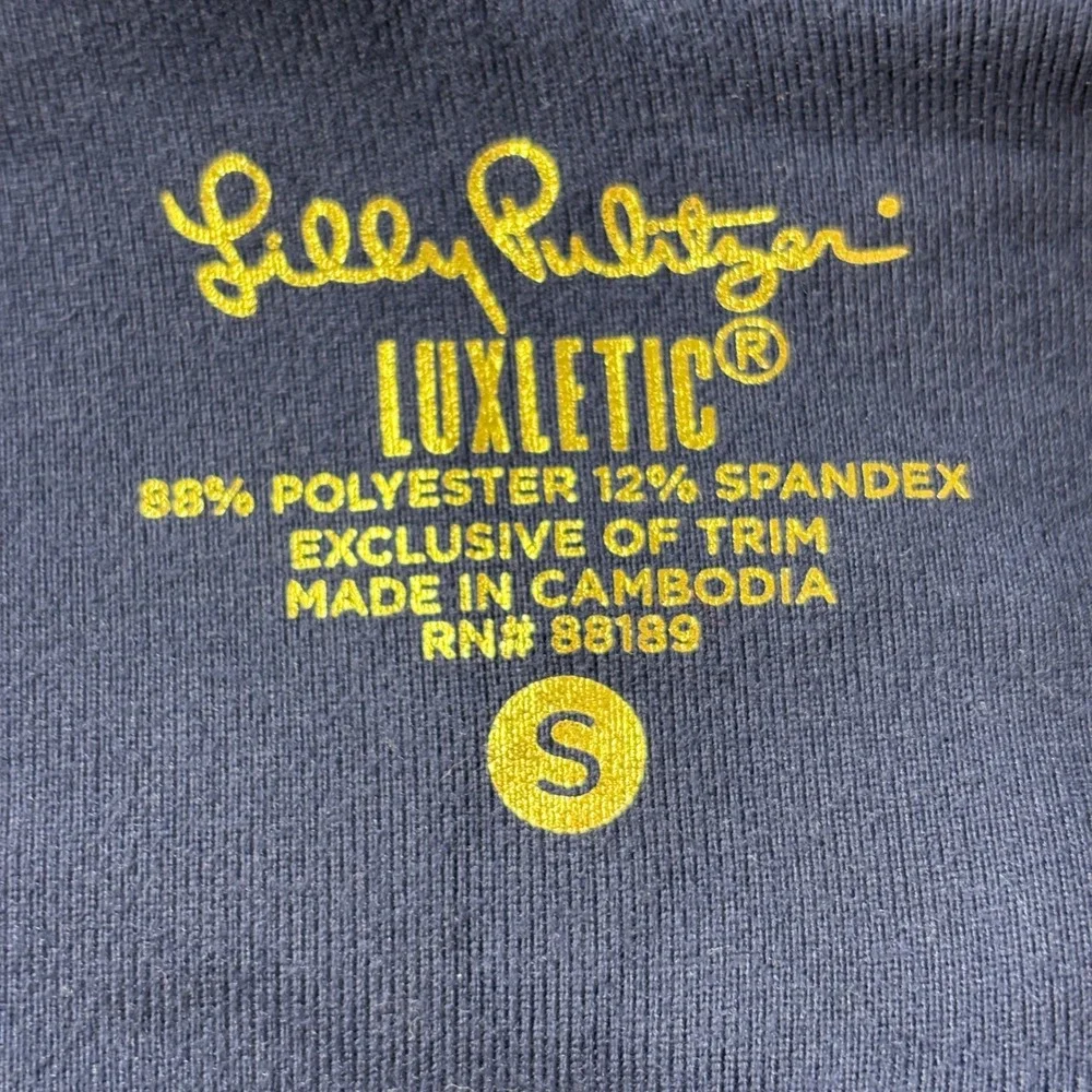 Lilly Pulitzer Women‎ Leggings Small Pink Blue Luxletic Activewear 28007 Resort